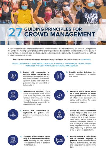 TOOLKIT: Guiding Principles for Crowd Management